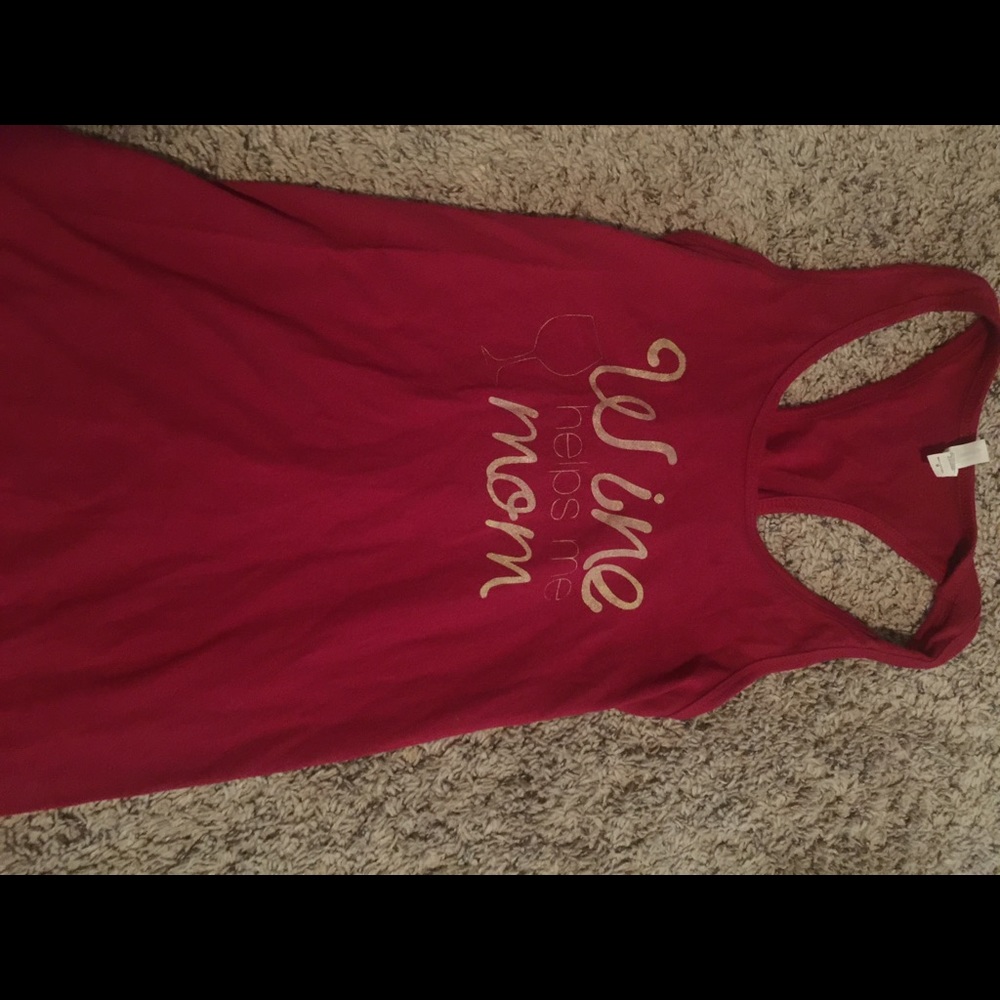 Wine mom tank top